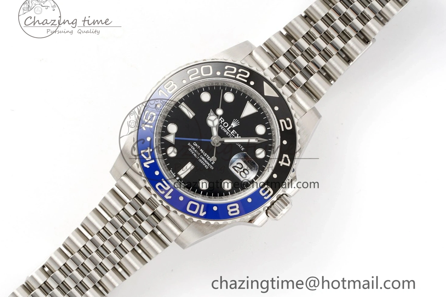 MiroTime 0419 GMT Master II 126710 BLNR Batman 904L SS C+F 1:1 Best Edition Black Dial on Jubilee Bracelet SH3285 CHS BestValue 1956